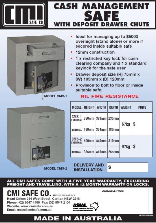 Cash Management Safe